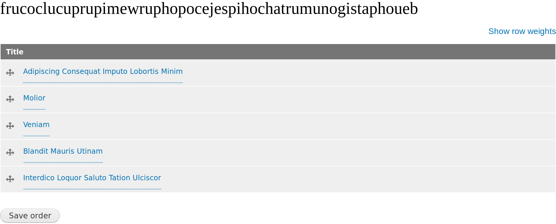 Draggableviews example