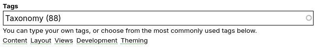 Popular Tags module example