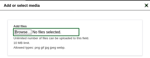 Media Library bulk file upload